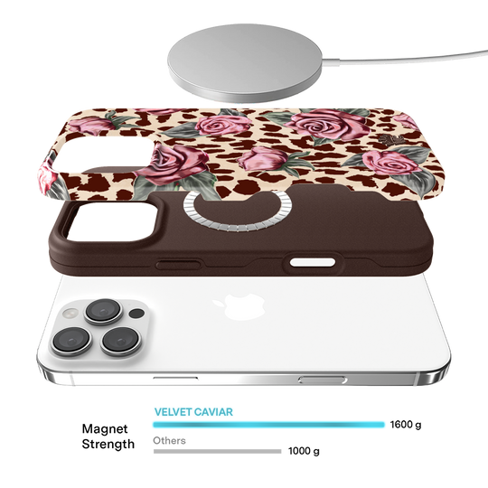 Rosy Leopard iPhone Case – Aesthetic Shockproof Phone Cover
