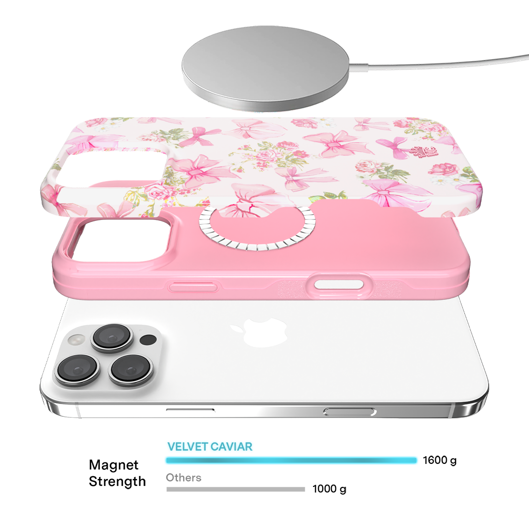 Posie Pink Bow iPhone Case – Cute Aesthetic Phone Cover