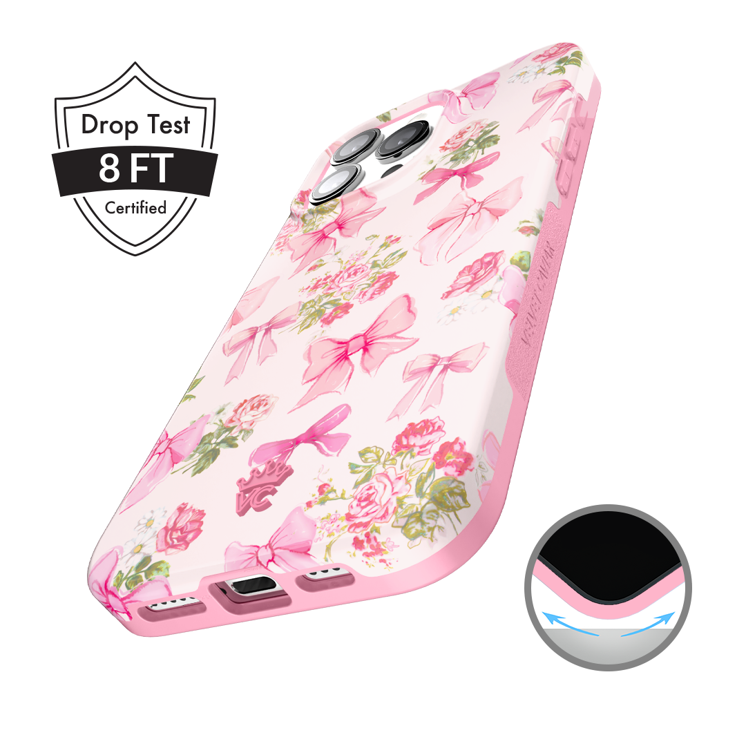 Posie Pink Bow iPhone Case – Cute Aesthetic Phone Cover
