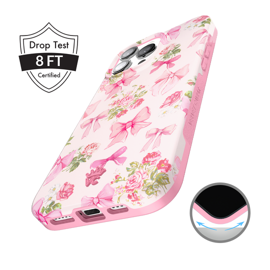Posie Pink Bow iPhone Case – Cute Aesthetic Phone Cover