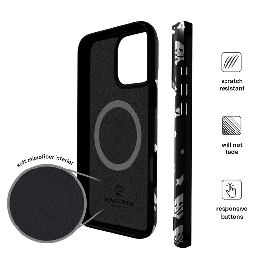 Chrome Skulls iPhone Case – Aesthetic Shockproof Phone Cover