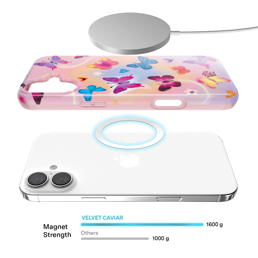 Aura Butterfly iPhone Case – Trendy Protective Phone Cover