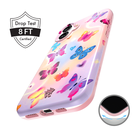 Aura Butterfly iPhone Case – Trendy Protective Phone Cover