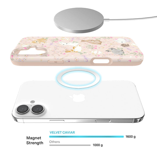 Bunnies & Bows iPhone Case – Trendy Protective Phone Cover