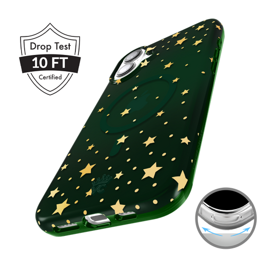 Evergreen Stars iPhone Case – Chic Designer-Style Phone Cover