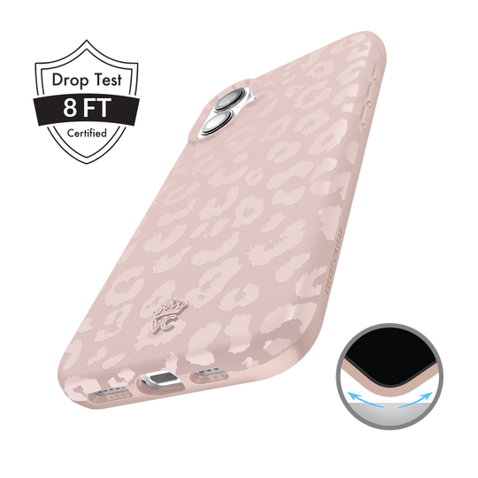 Nude Leopard iPhone Case – Trendy Protective Phone Cover