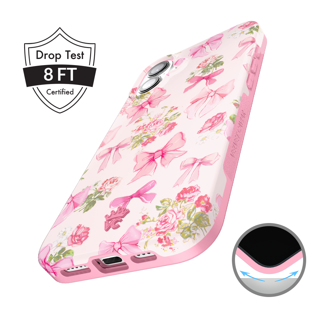Posie Pink Bow iPhone Case – Cute Aesthetic Phone Cover