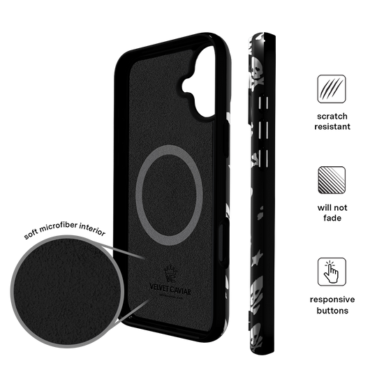 Chrome Skulls iPhone Case – Aesthetic Shockproof Phone Cover