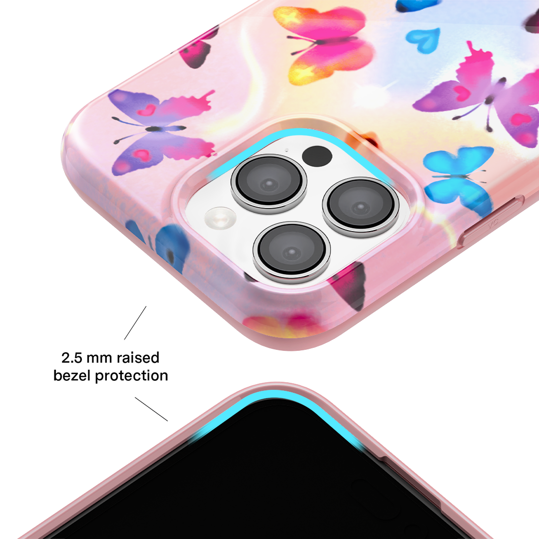 Aura Butterfly iPhone Case – Trendy Protective Phone Cover