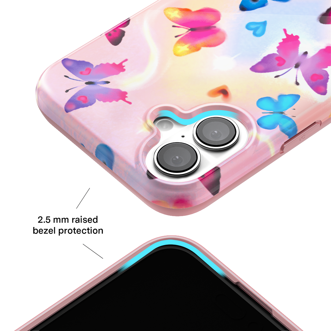 Aura Butterfly iPhone Case – Trendy Protective Phone Cover