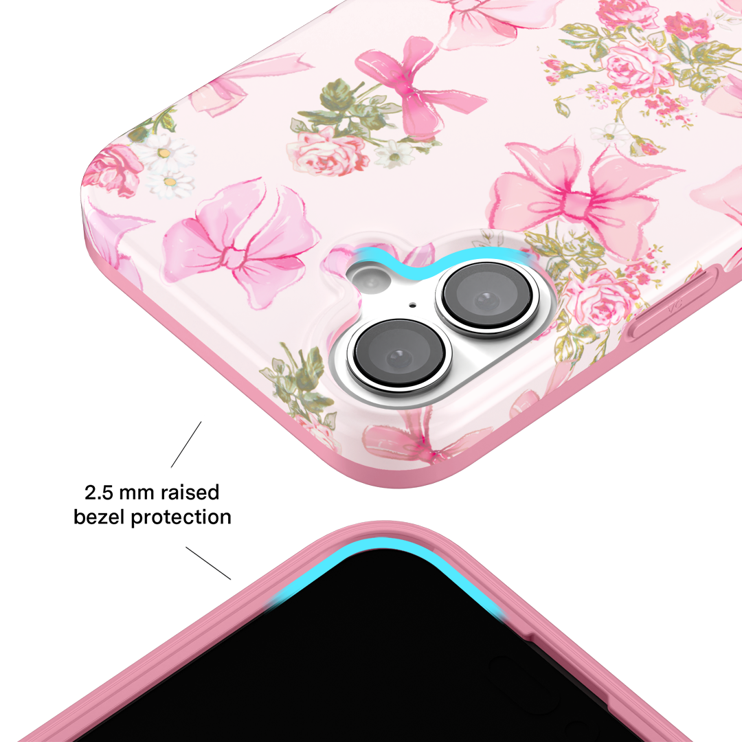 Posie Pink Bow iPhone Case – Cute Aesthetic Phone Cover