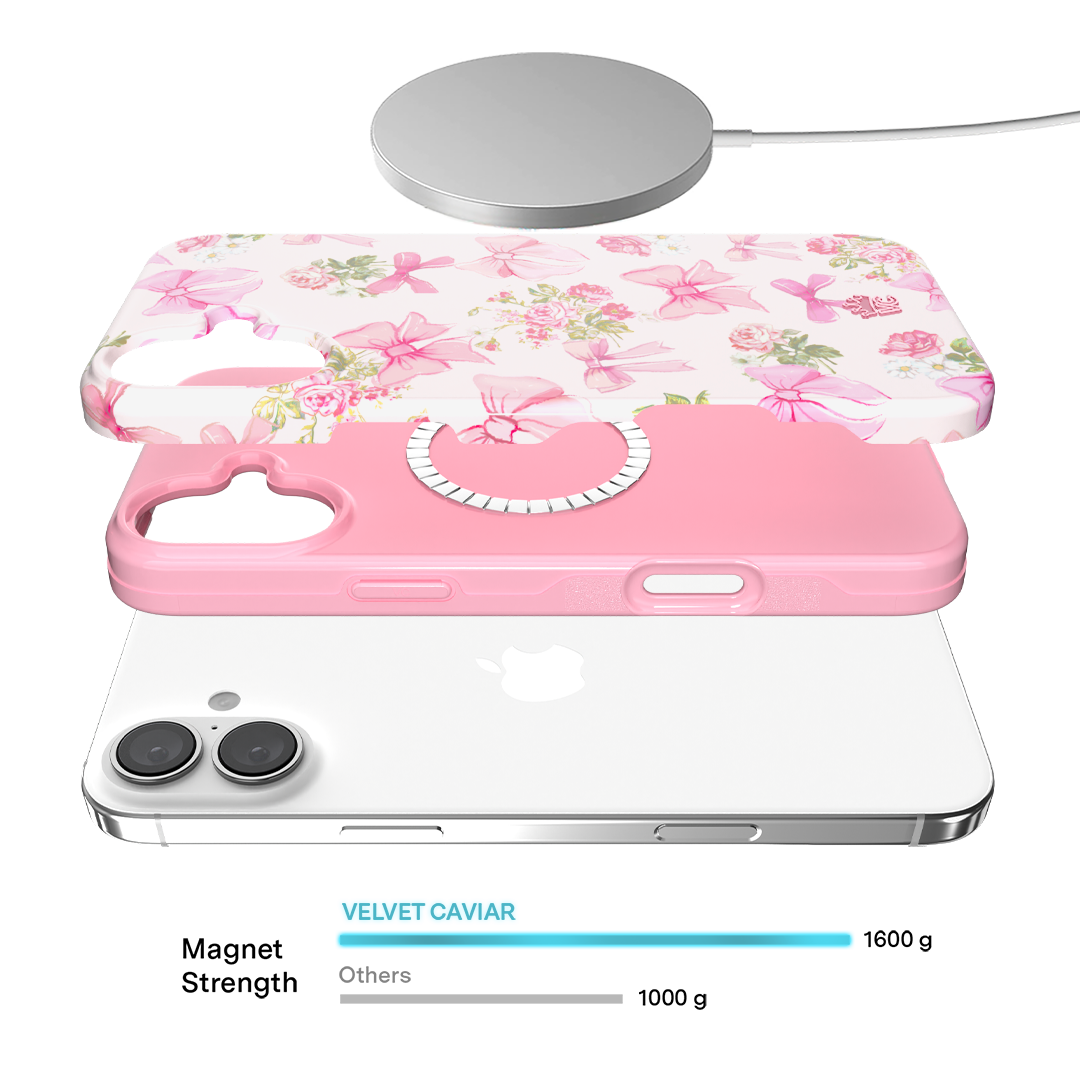 Posie Pink Bow iPhone Case – Cute Aesthetic Phone Cover