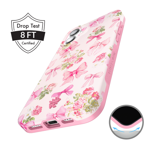 Posie Pink Bow iPhone Case – Cute Aesthetic Phone Cover