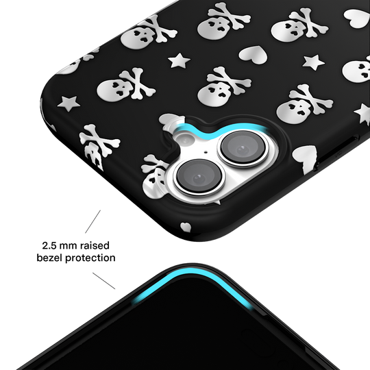 Chrome Skulls iPhone Case – Aesthetic Shockproof Phone Cover