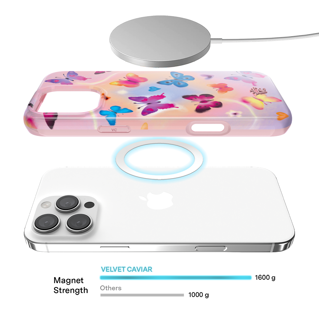 Aura Butterfly iPhone Case – Trendy Protective Phone Cover