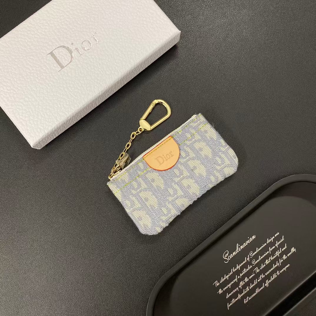 Zipper Inspired Mini Pouch Keychain