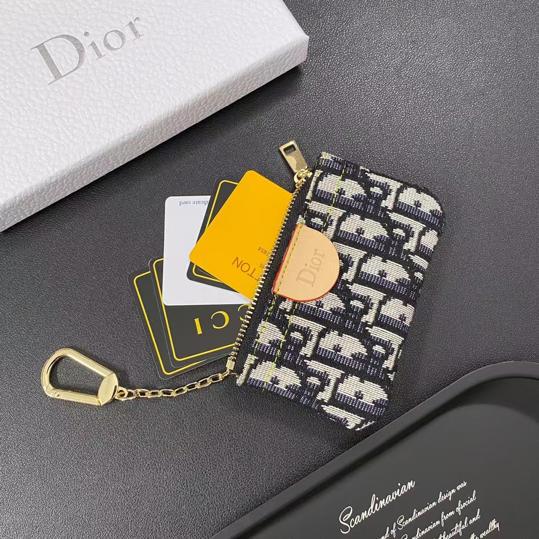Zipper Inspired Mini Pouch Keychain