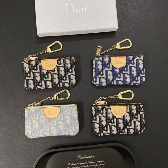 Zipper Inspired Mini Pouch Keychain