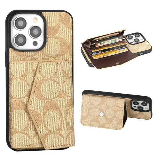 Monogram Wallet Phone Cases – Stylish & Functional Design