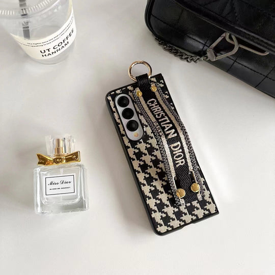 Designer Premium Houndstooth Case for  Z Flip & Z Fold