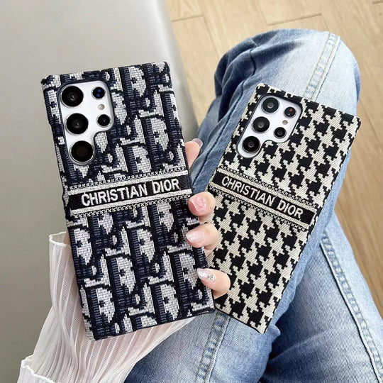 Best Phone Case – Luxury Monogram & Houndstooth Design