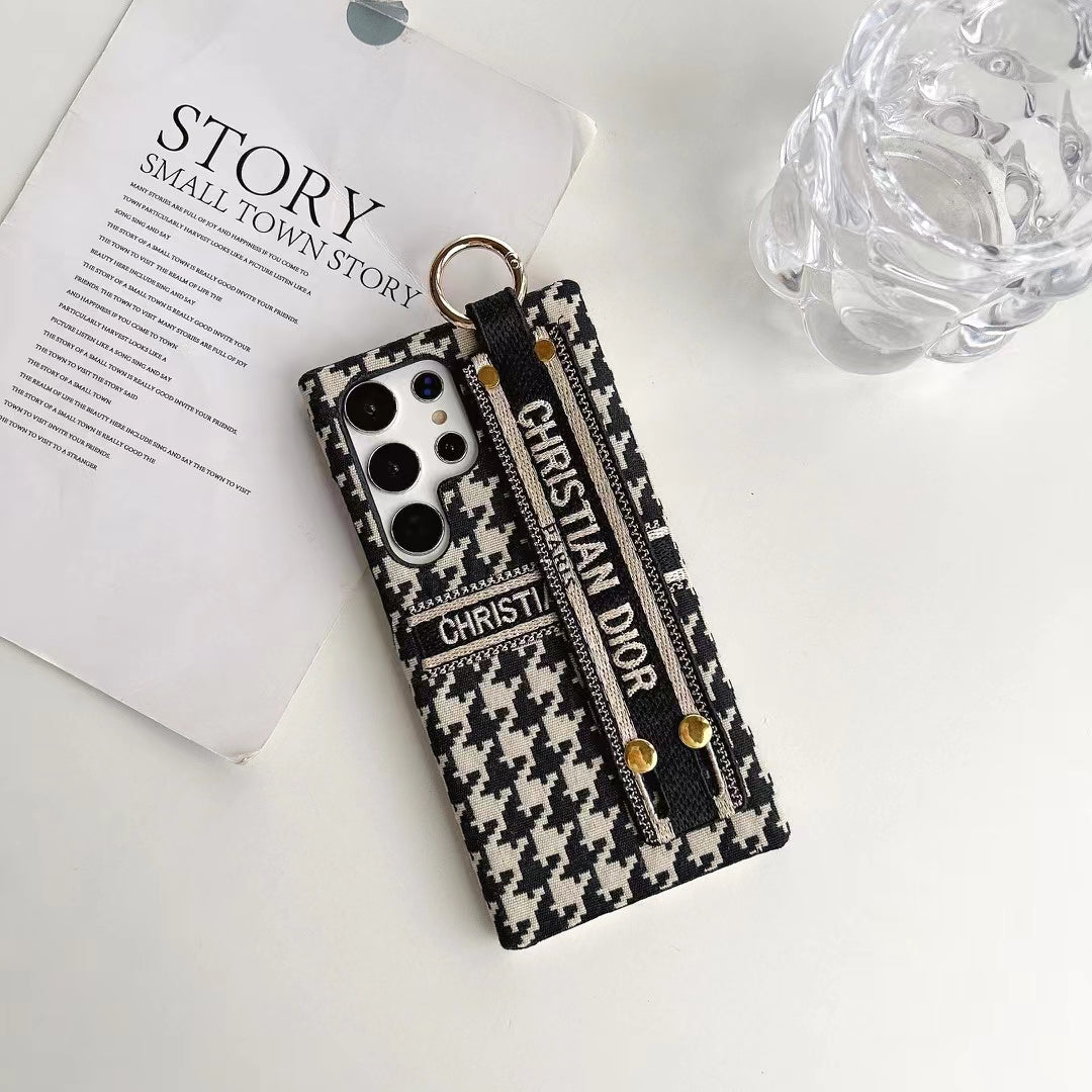 Designer Inspired Hand Strap Phone Case