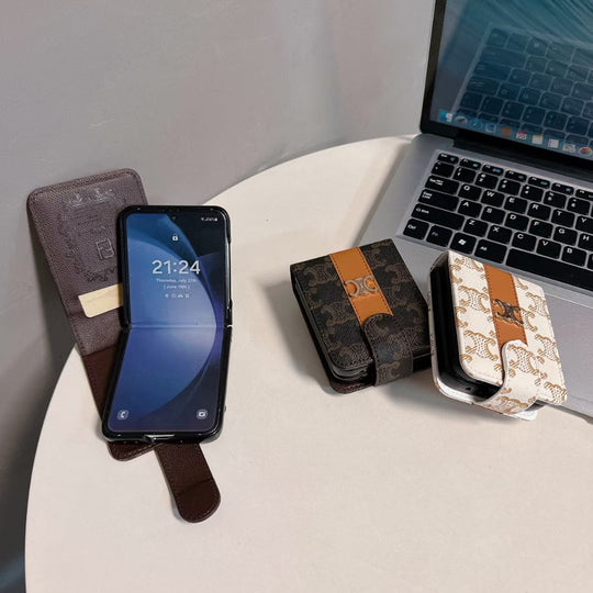 Luxury Monogram Z Flip Cases – Stylish & Protective Design