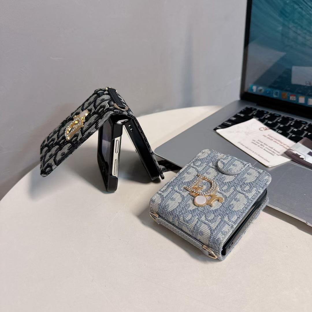 Luxury Monogram Z Flip Cases – Stylish & Protective Design