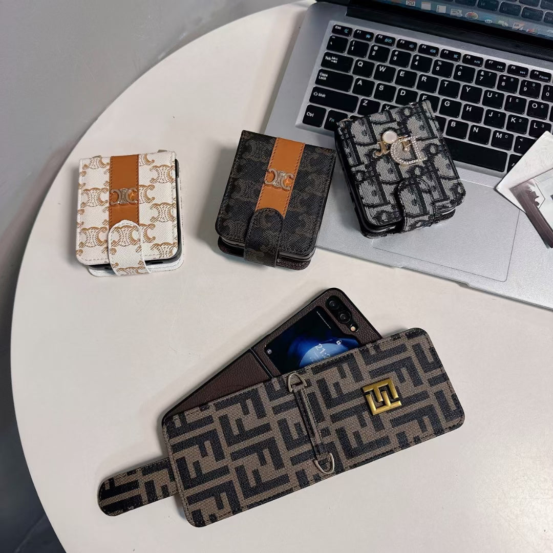 Luxury Monogram Z Flip Cases – Stylish & Protective Design