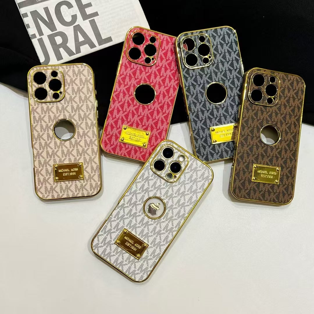 Elegant Protective Inspired Phone Case with Gold Accents