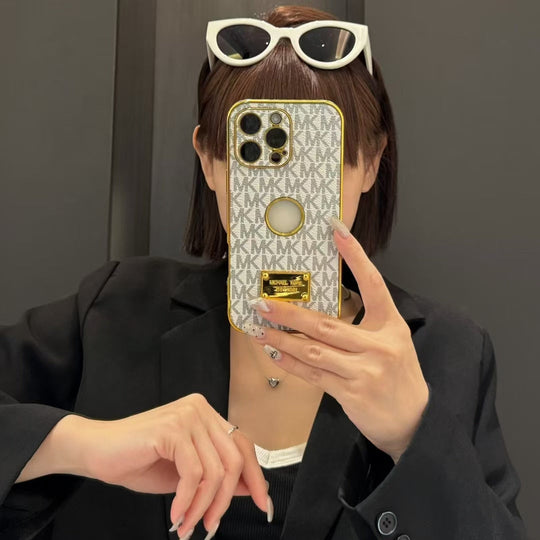 Elegant Protective Inspired Phone Case with Gold Accents
