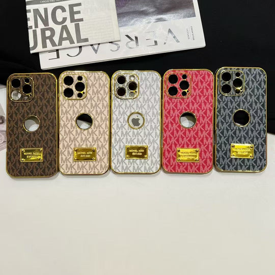 Elegant Protective Inspired Phone Case with Gold Accents