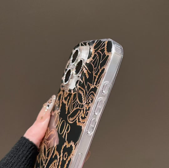 Luxury Floral Monogram Phone Case – Elegant Design