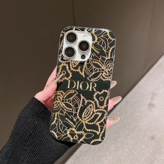Luxury Floral Monogram Phone Case – Elegant Design
