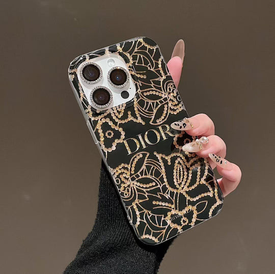 Luxury Floral Monogram Phone Case – Elegant Design