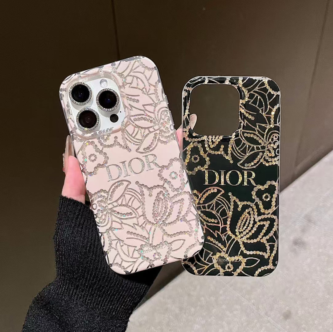Luxury Floral Monogram Phone Case – Elegant Design