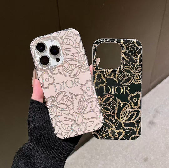 Luxury Floral Monogram Phone Case – Elegant Design