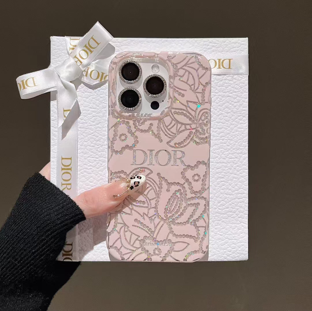 Luxury Floral Monogram Phone Case – Elegant Design