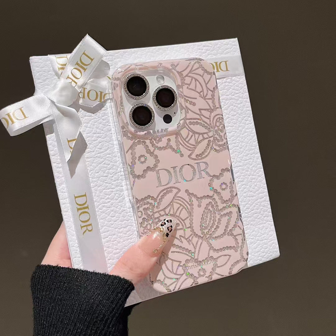 Luxury Floral Monogram Phone Case – Elegant Design