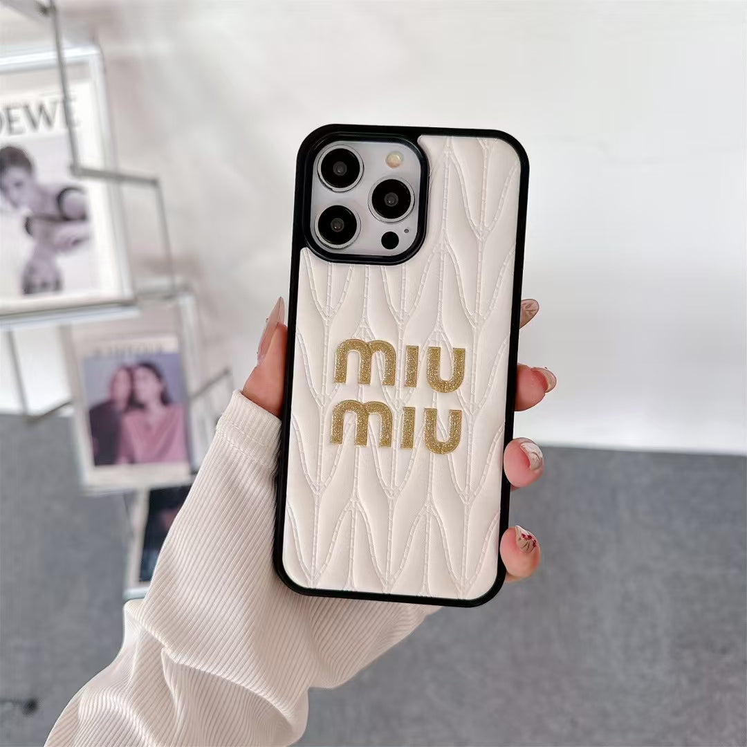 Luxury Inspired Quilted Soft Phone Case