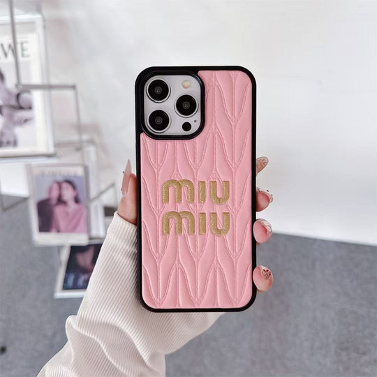 Luxury Inspired Quilted Soft Phone Case