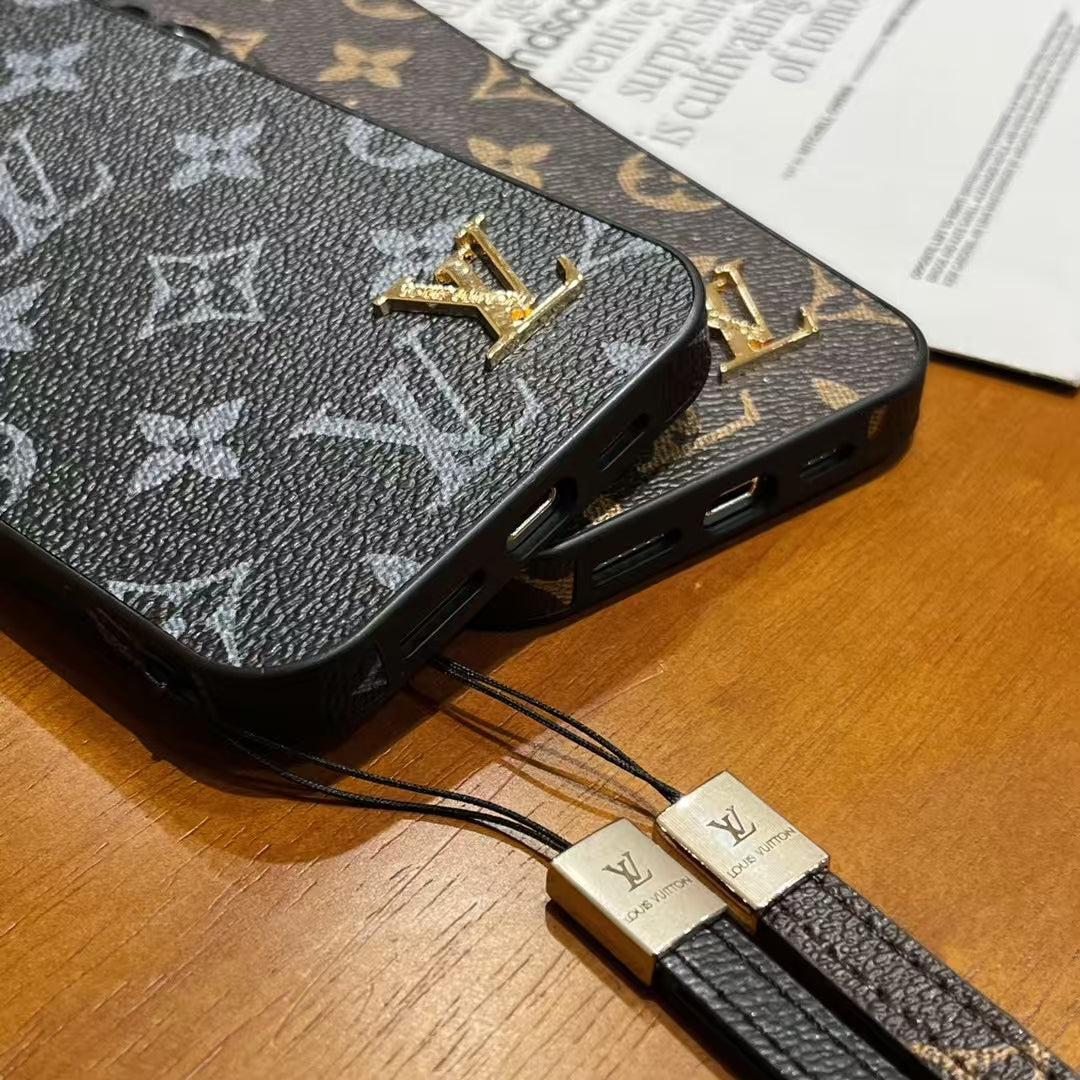 Black Phone Case With Hand Strap