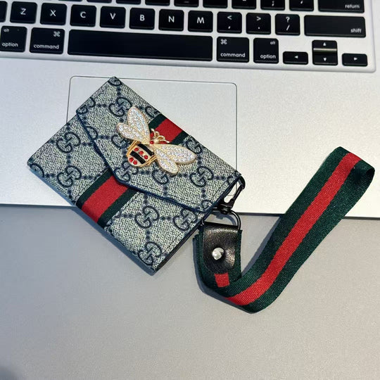 Chic Wallet Card Holder With Strap Holder