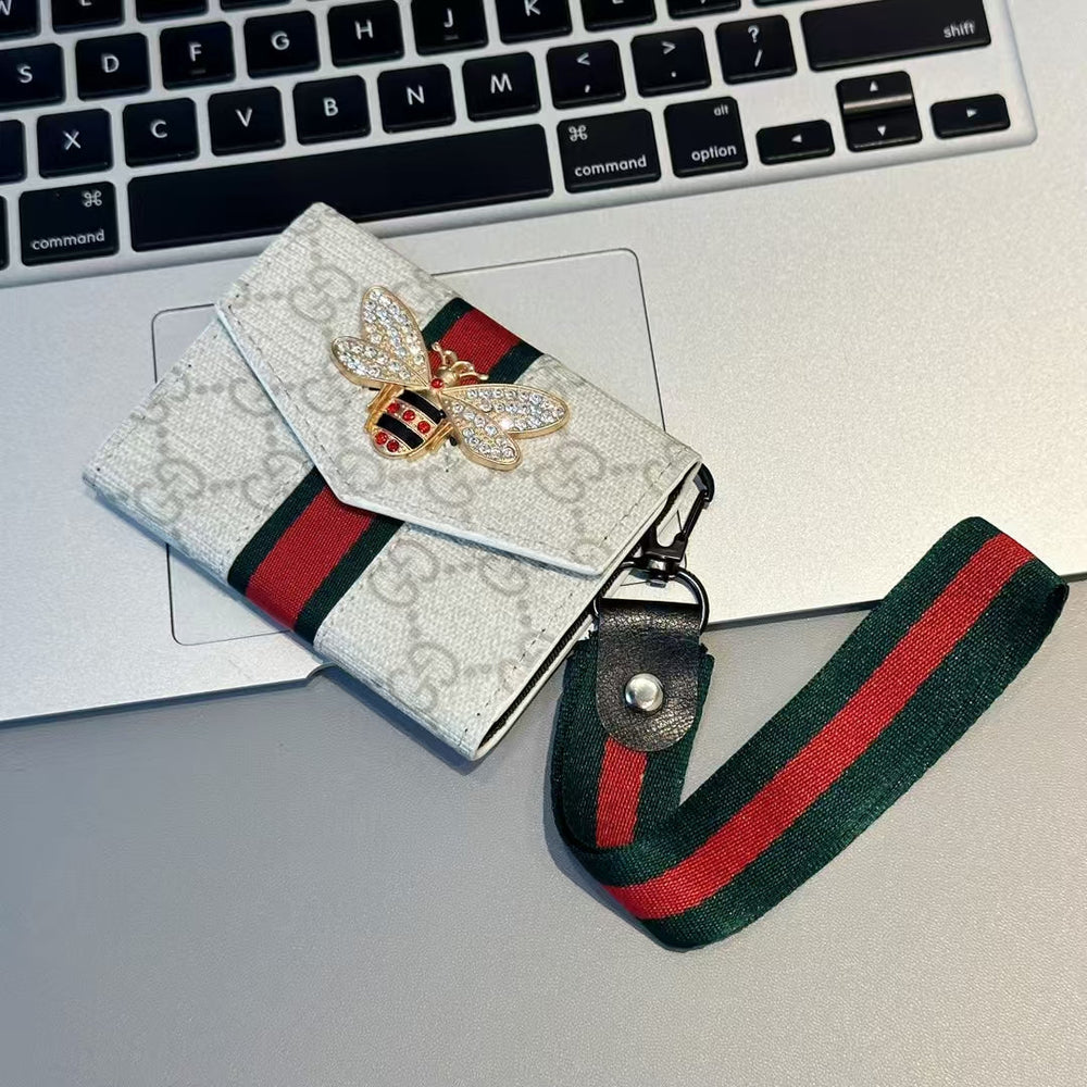 Chic Wallet Card Holder With Strap Holder