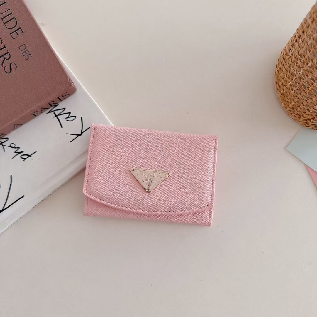 Pink Wallet ID Card Holder