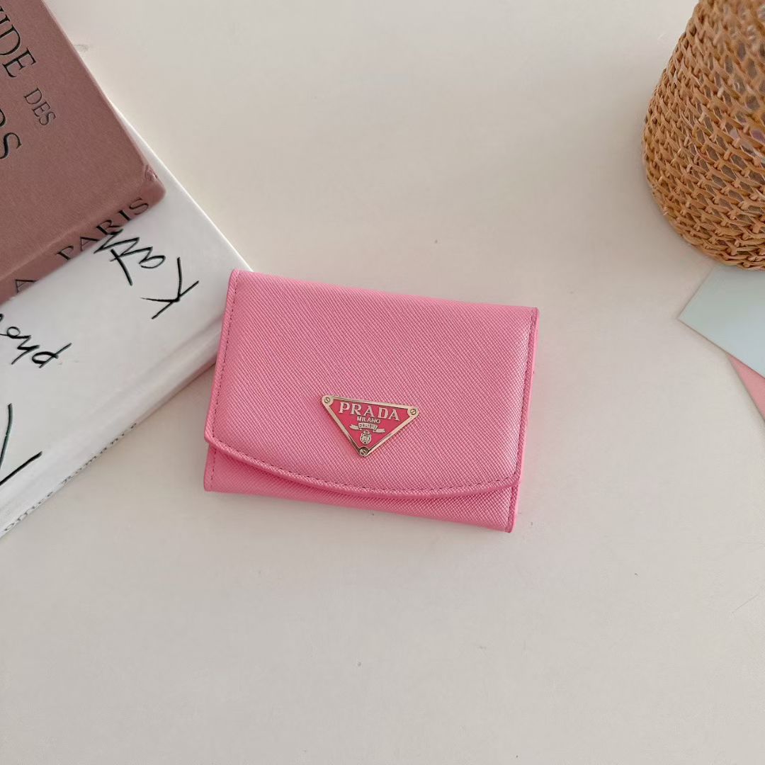 Pink Wallet ID Card Holder