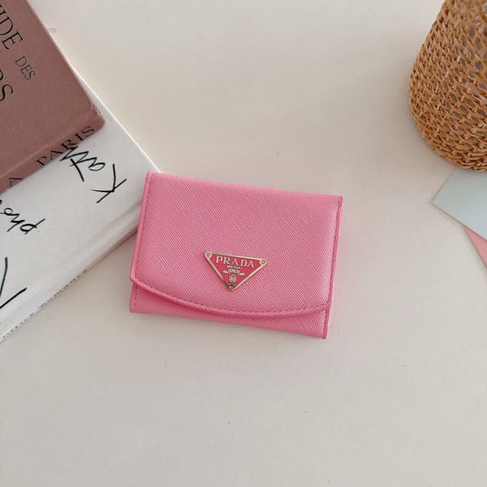 Pink Wallet ID Card Holder