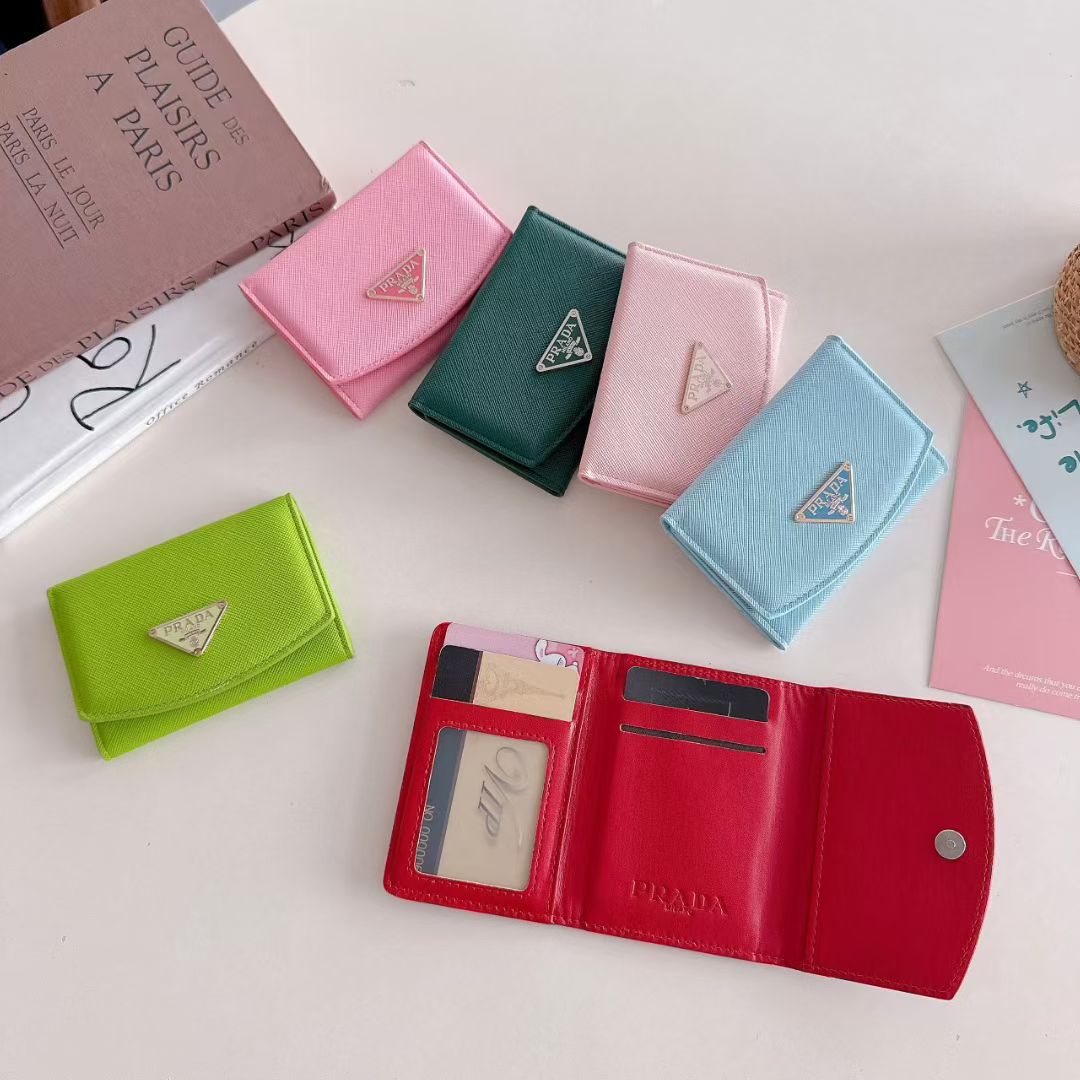 Pink Wallet ID Card Holder