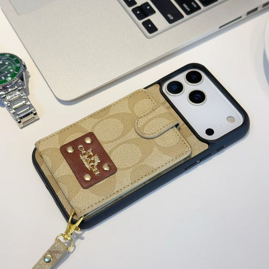 Designer Inspired Chic iPhone Case With Hand Strap
