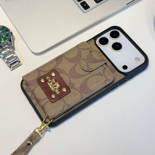 Designer Inspired Chic iPhone Case With Hand Strap